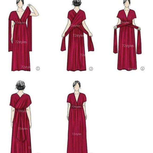 Convertible Maxi Dress with Pockets – Ankara Wax Print Cotton (M-3XL) - Picture 4 of 6